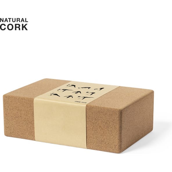 Bloque yoga personalizado de corcho natural resistente eco-friendly