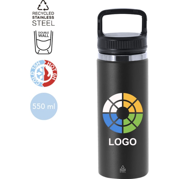 Bidón térmico personalizado con asa funcional (550 ml)
