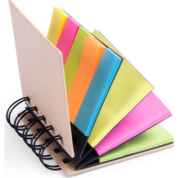 Portanotas ecológico de cartón reciclado con notas grandes y minis