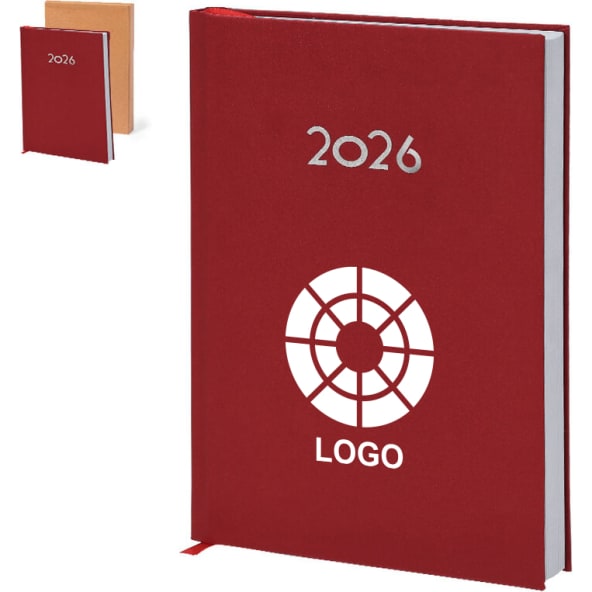 Agenda día página 2026 de polipiel 15 x 21 cm