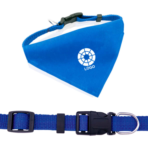 Collar con bandana a juego para mascotas con cinta ajustable