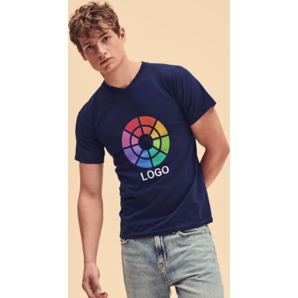 Camiseta manga corta personalizada cuello pico V Valueweight Fruit Of The Loom 165