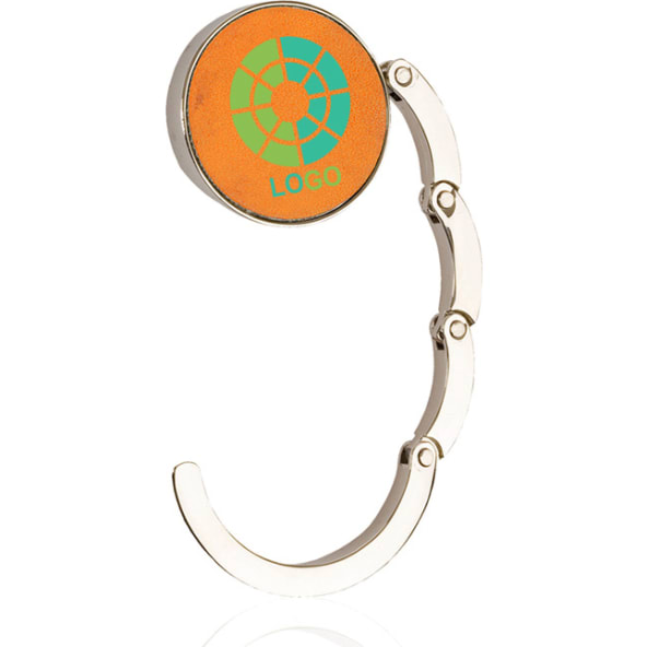 Cuelga bolsos plegable metal y polipiel