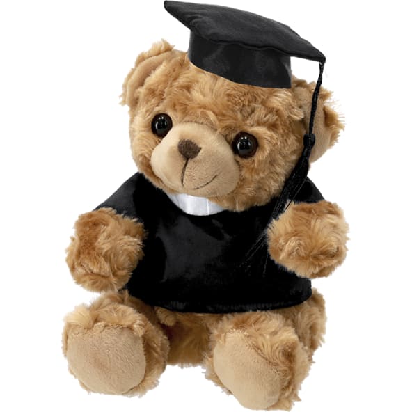 Osito peluche de poliéster con toga y birrete personalizado