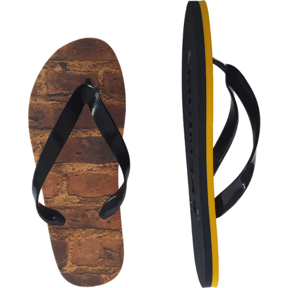 Chanclas personalizadas en goma EVA bicapa con logo en suela (lijada)