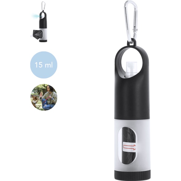 Dispensador publicitario de gel hidroalcohólico con bolsas biodegradables