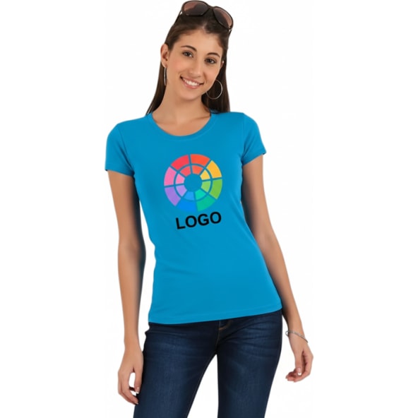 Camiseta básica manga corta  de mujer tiffany Valento