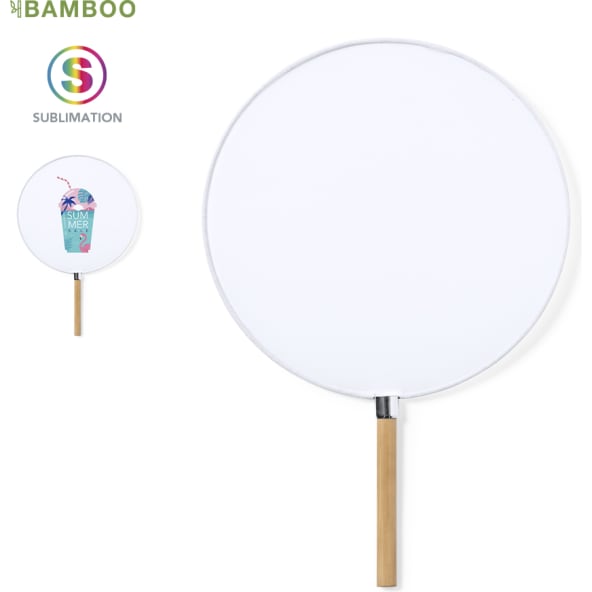 Pai pai eco personalizado de bambú y poliéster elegante