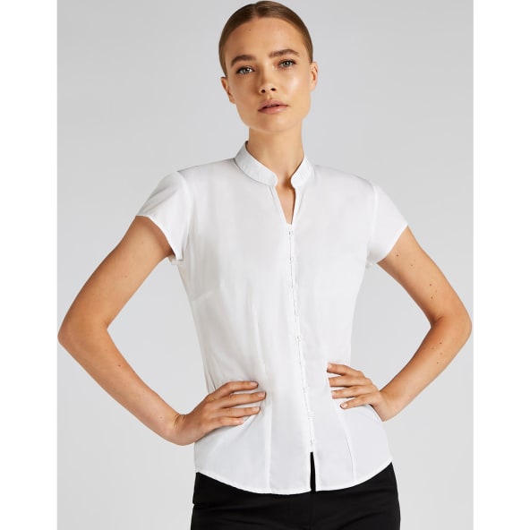 Blusa cuello mandarin de mujer Kustom Kit 115