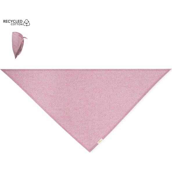 Pañoleta triangular algodón reciclado 100x70 Romin Romin