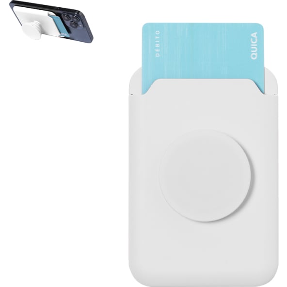 Tarjetero magnético personalizado con soporte para móvil