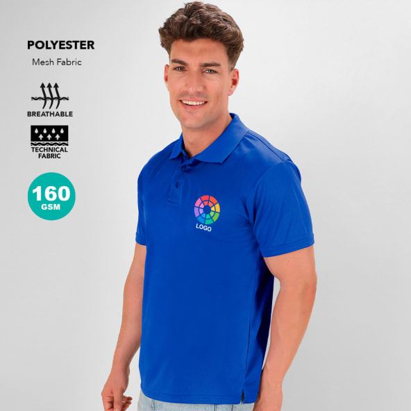 Polo técnico personalizado monocolor tejido transpirable Tecnic Ratlam 160