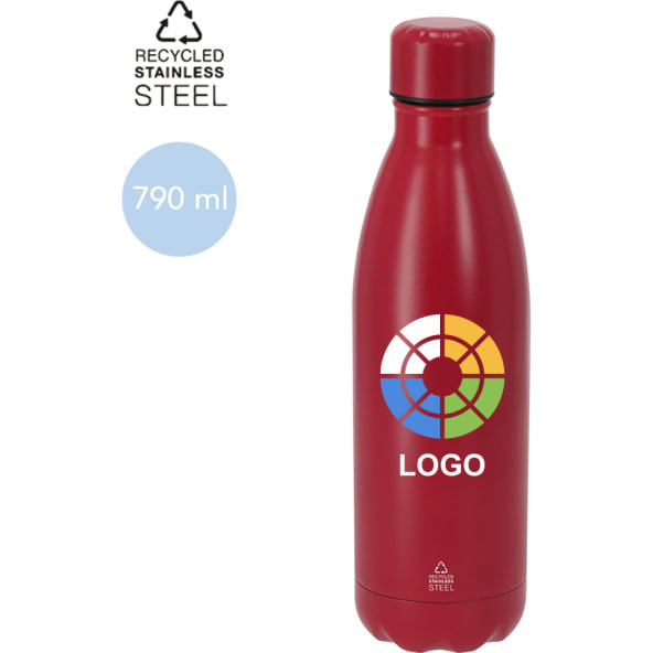 Bidón personalizado de acero inox reciclado (790 ml)
