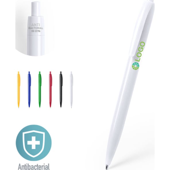 Bolígrafo antibacteriano de colores personalizado