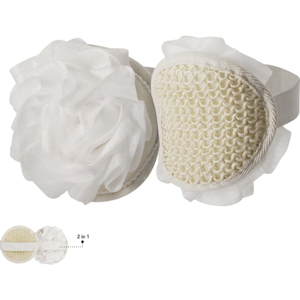 Esponja y exfoliante 2 en 1 en fibra pe