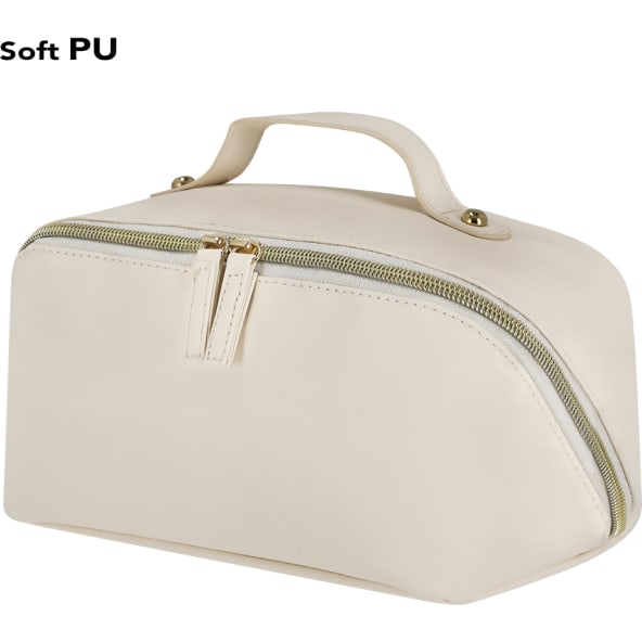 Neceser de baño PU personalizado con amplia apertura