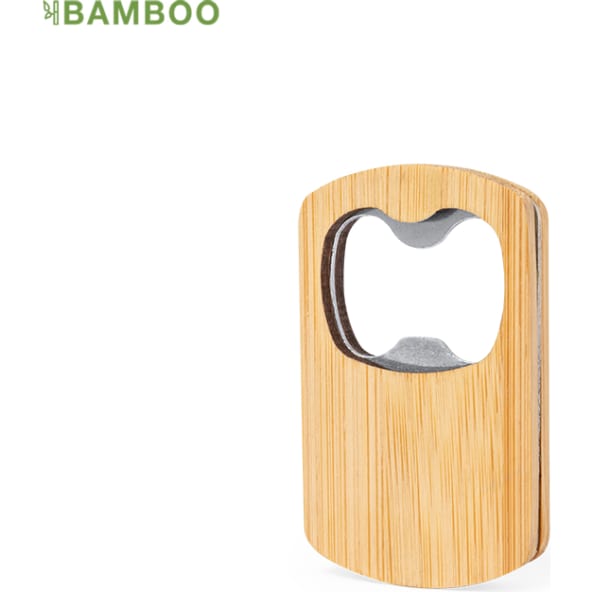 Abridor personalizado de bambú magnético para merchandising