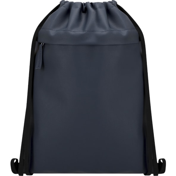 Mochila cuerdas de PU/ poliéster 600D con bolsillo frontal con cremallera 