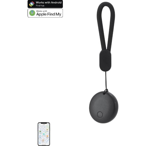 Llavero localizador con cordón compatible con ios y android