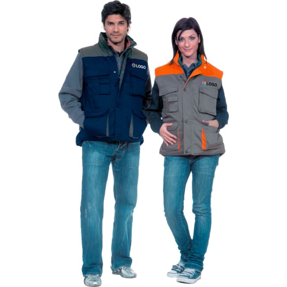 Chaleco acolchado bicolor en sarga Thunder 2 Valento