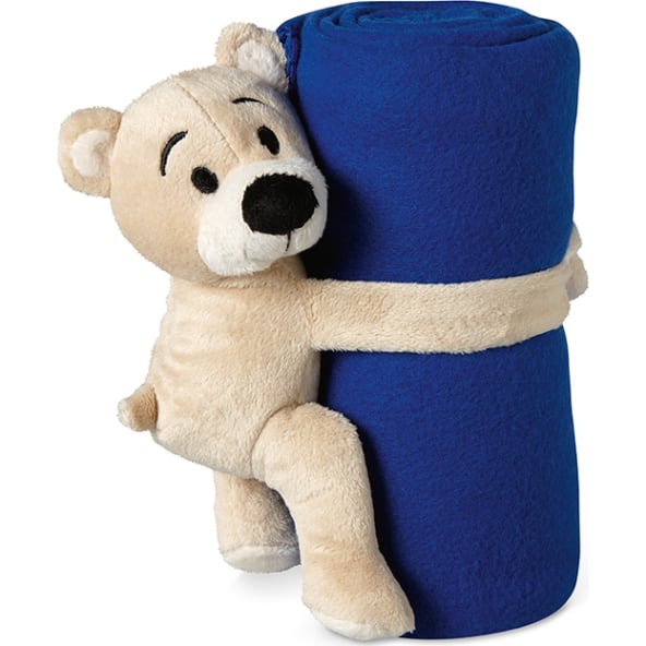 manta polar para niños con osito manta