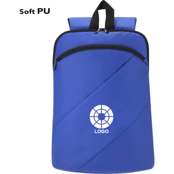 Mochila acolchada para portátil 15' de PU con cinta de transporte