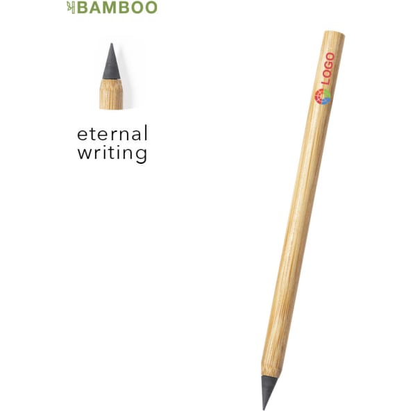 Lápiz infinito ecológico personalizado de bambú