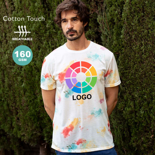 Camiseta unisex 100% poliéster transpirable estampada Hearvin 160