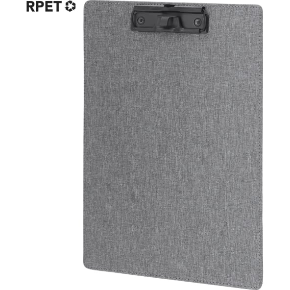 Carpeta organizadora personalizada 300d RPET A4 con pinza y gancho