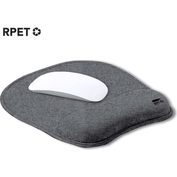 Alfombrilla personalizada de poliéster RPET con reposamanos acolchado