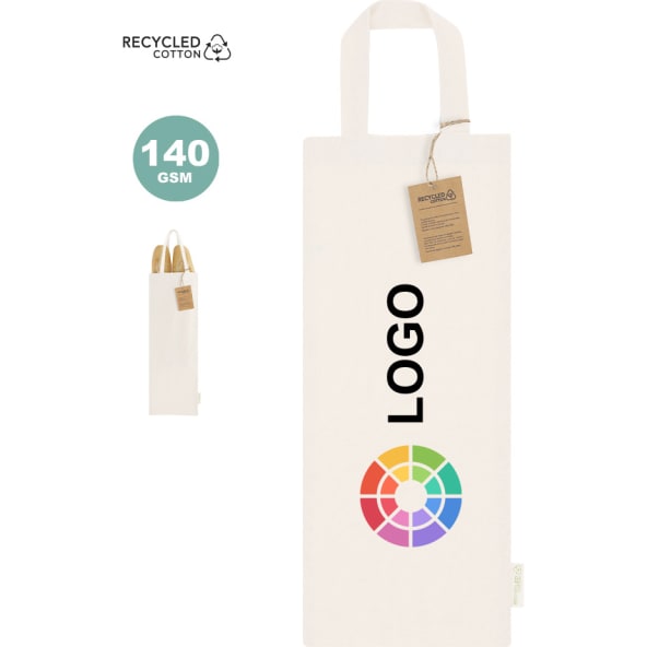 Bolsa de pan personalizada algodón reciclado 140 g/m²
