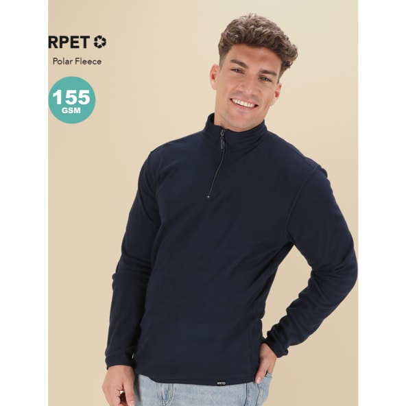 Forro polar eco RPET antipilling sostenible cremallera corta Mesiox 155