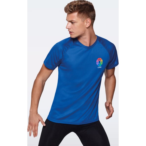 Camiseta técnica personalizada manga ranglán Bahrain Roly 135