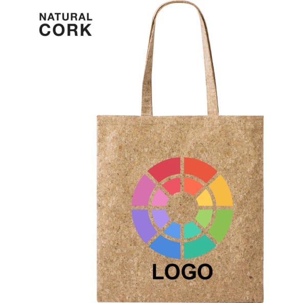 Bolsa eco de corcho personalizada con asas reforzadas