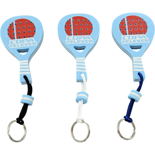 Llavero náutico flotante con silueta especial en goma EVA personalizado con anillo