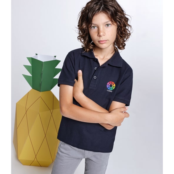 Polo manga corta personalizado de niño Star Roly 200