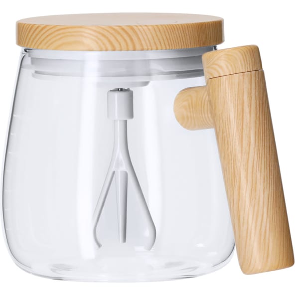 Taza mezcladora personalizada de cristal borosilicato (400 ml)