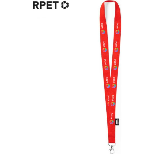 Lanyard personalizado 2 cm ecologico en RPET