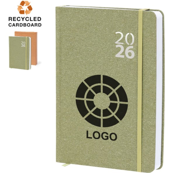 WWF – Agenda 2024 Grande Diaria De 12 Meses, Cierre Con Elástico, Con Tapa De Material Reciclado De Procesamiento Alimentario, 352 Páginas Interiores, Formato 13 X 21 Cm, Verde