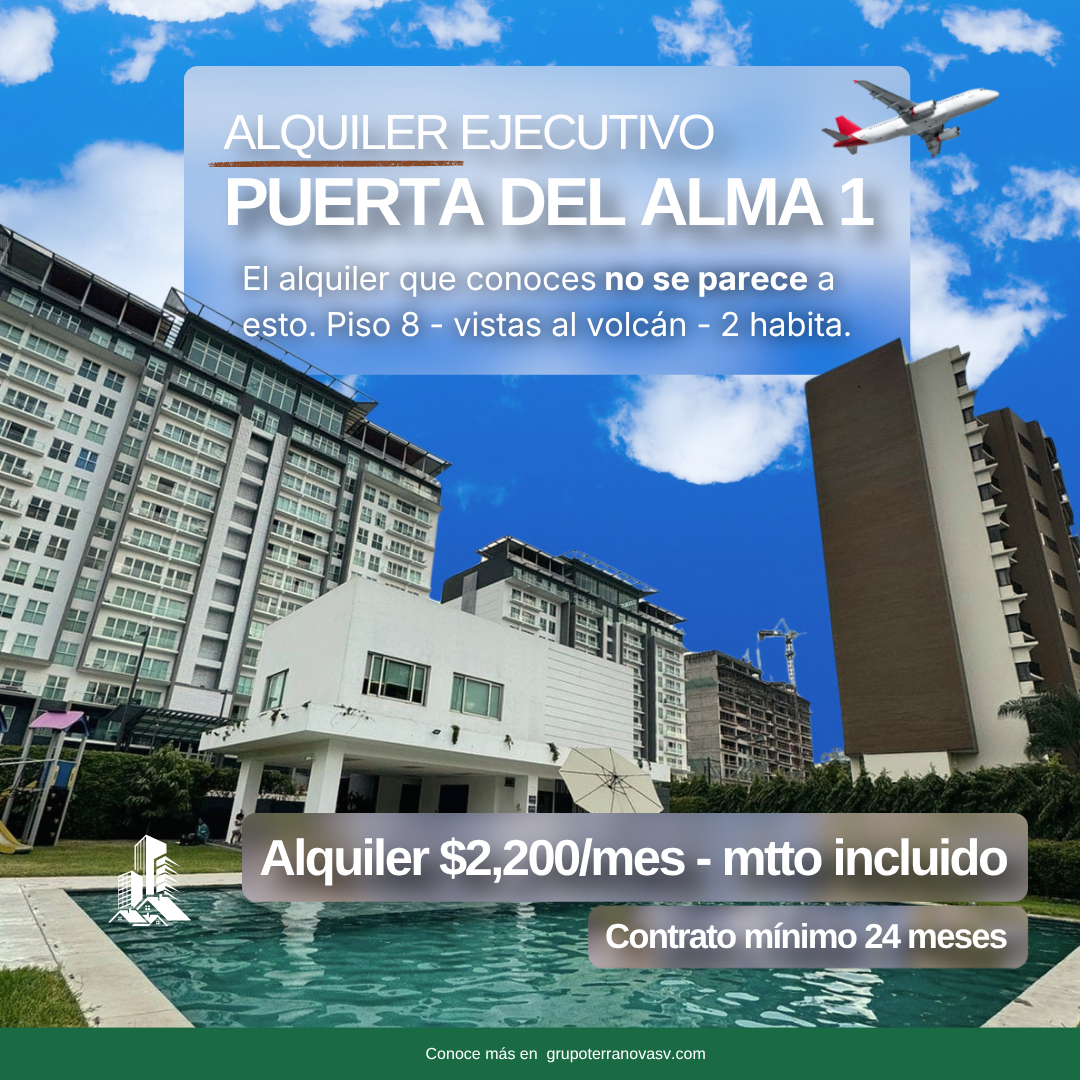 Apartamento de Lujo en Alquiler | Torre 1 Puerta del Alma · San Benito, El Salvador