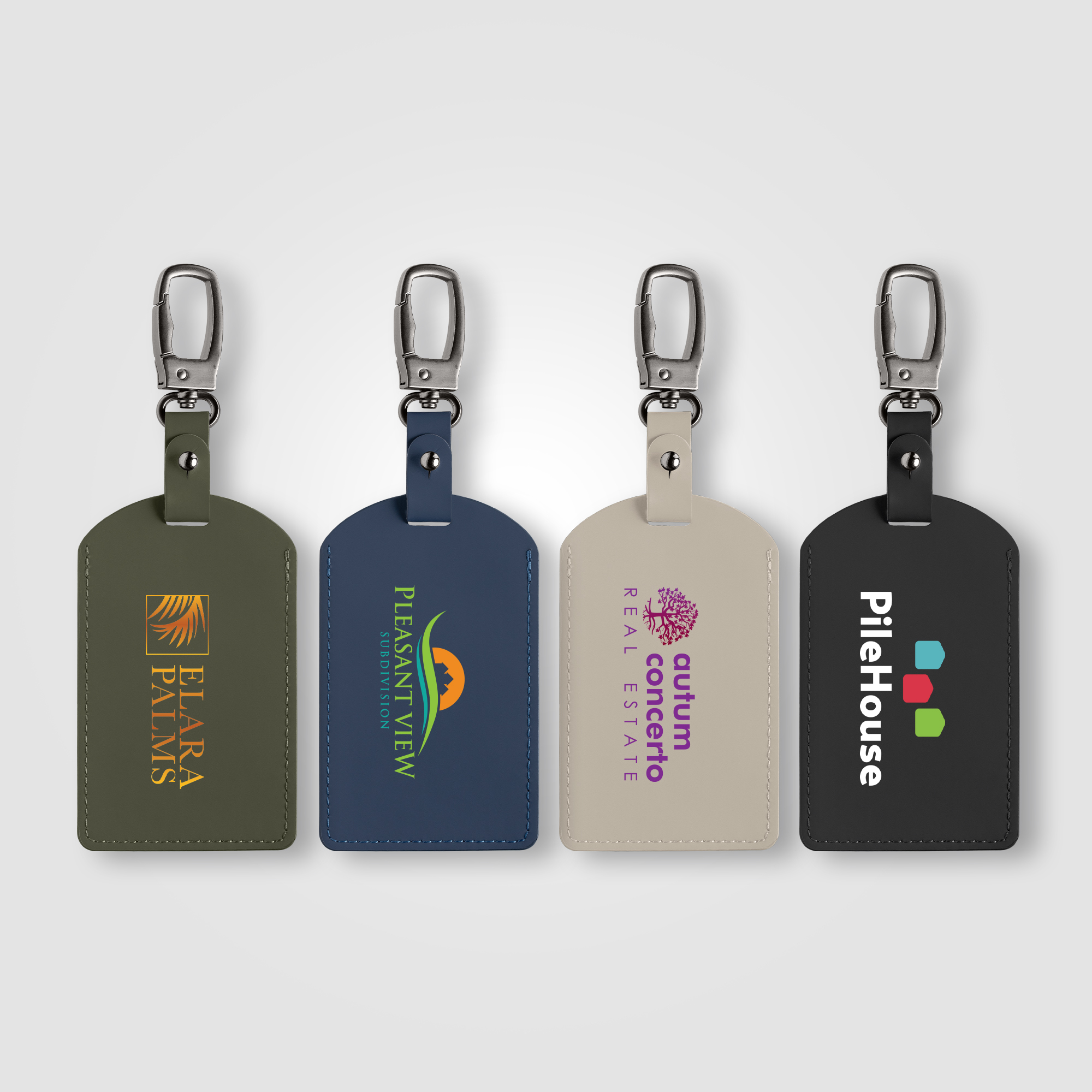 Malmö Recycled Metal Carabiner Luggage Tag - 6.5 x 17.5 cm