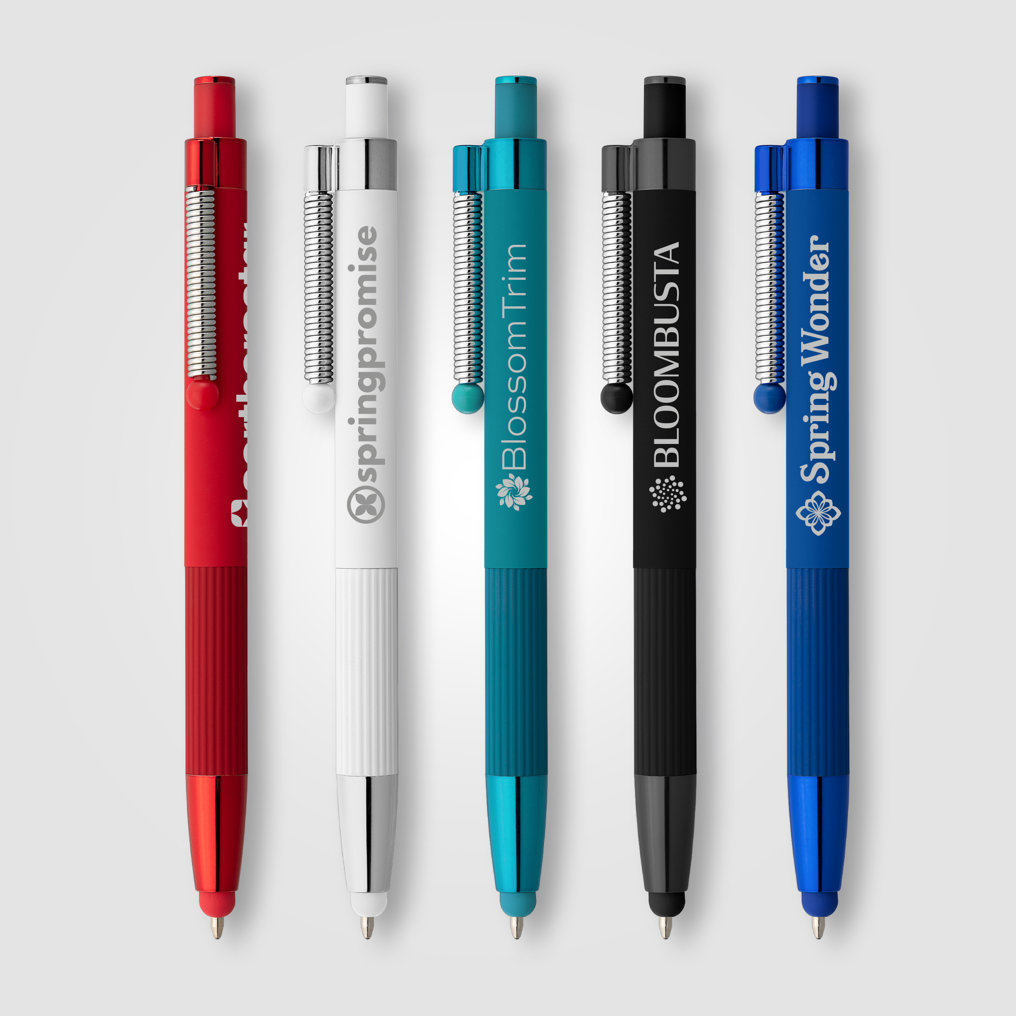 Lisbon Recycled Aluminium Monochrome Fidget Stylus Pen