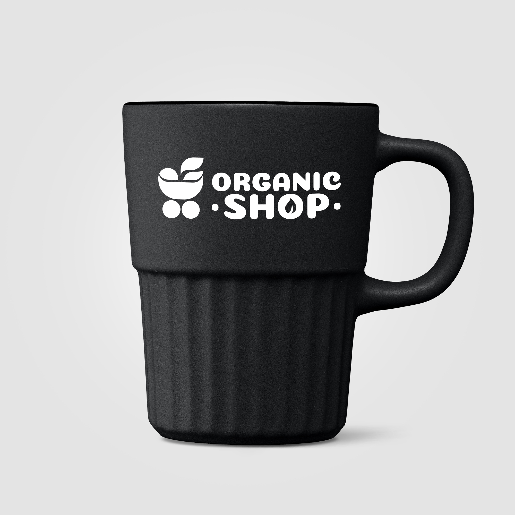 Majesty Ceramic Matte Finish Fluted Mug - 15oz