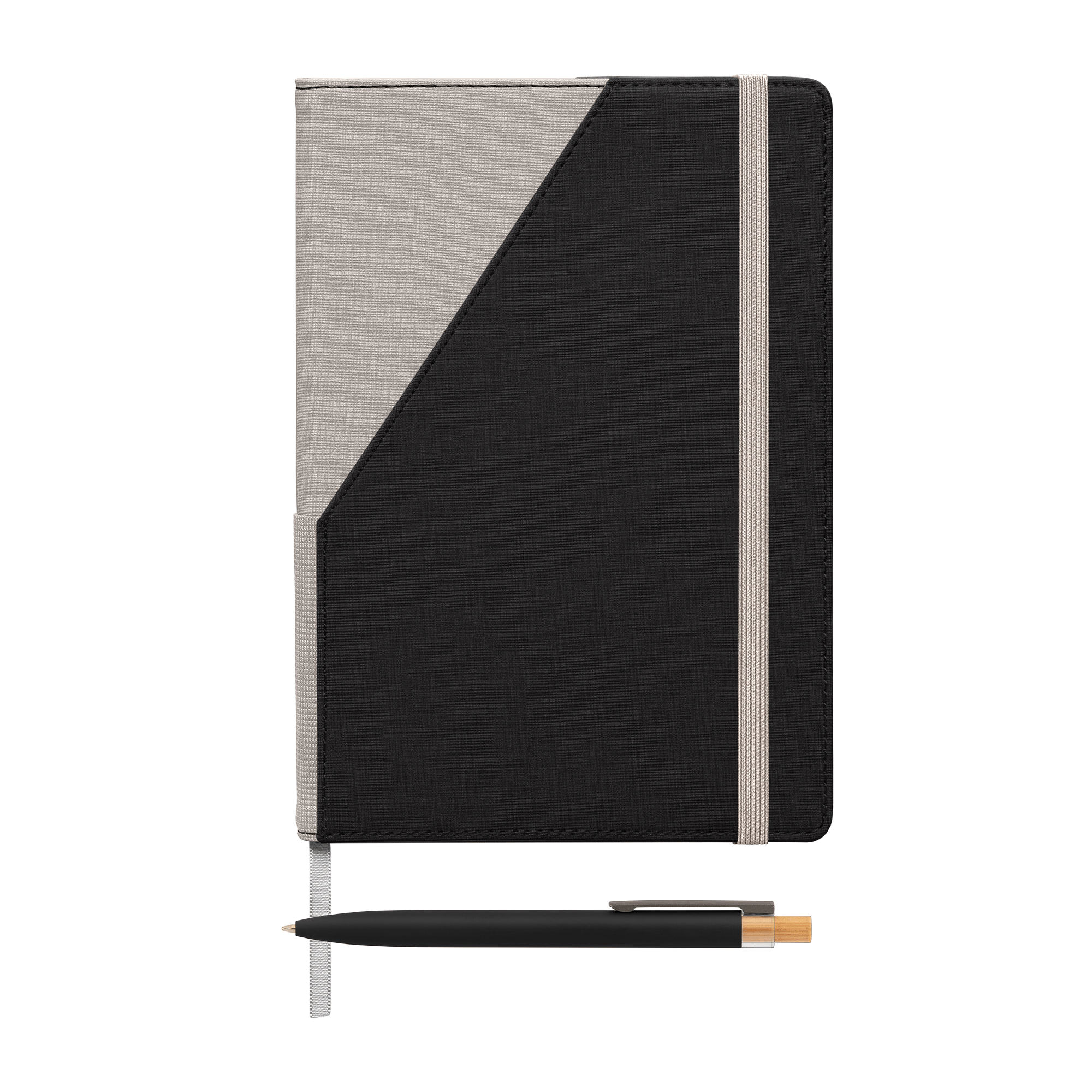Xanadu Recycled PU Two-Tone Refillable Pen Set Notebook – A5