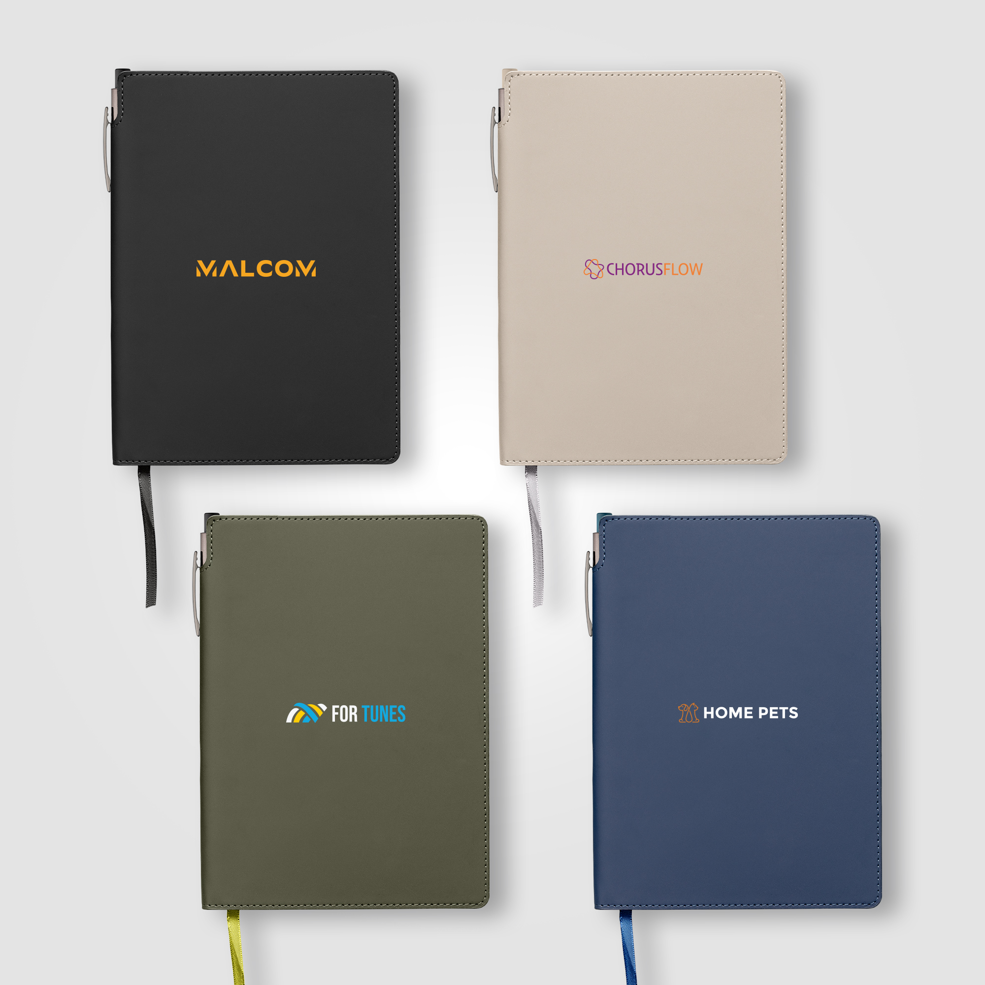 Malmö Recycled Soft Cover Extended Journal  Pen Set – A5