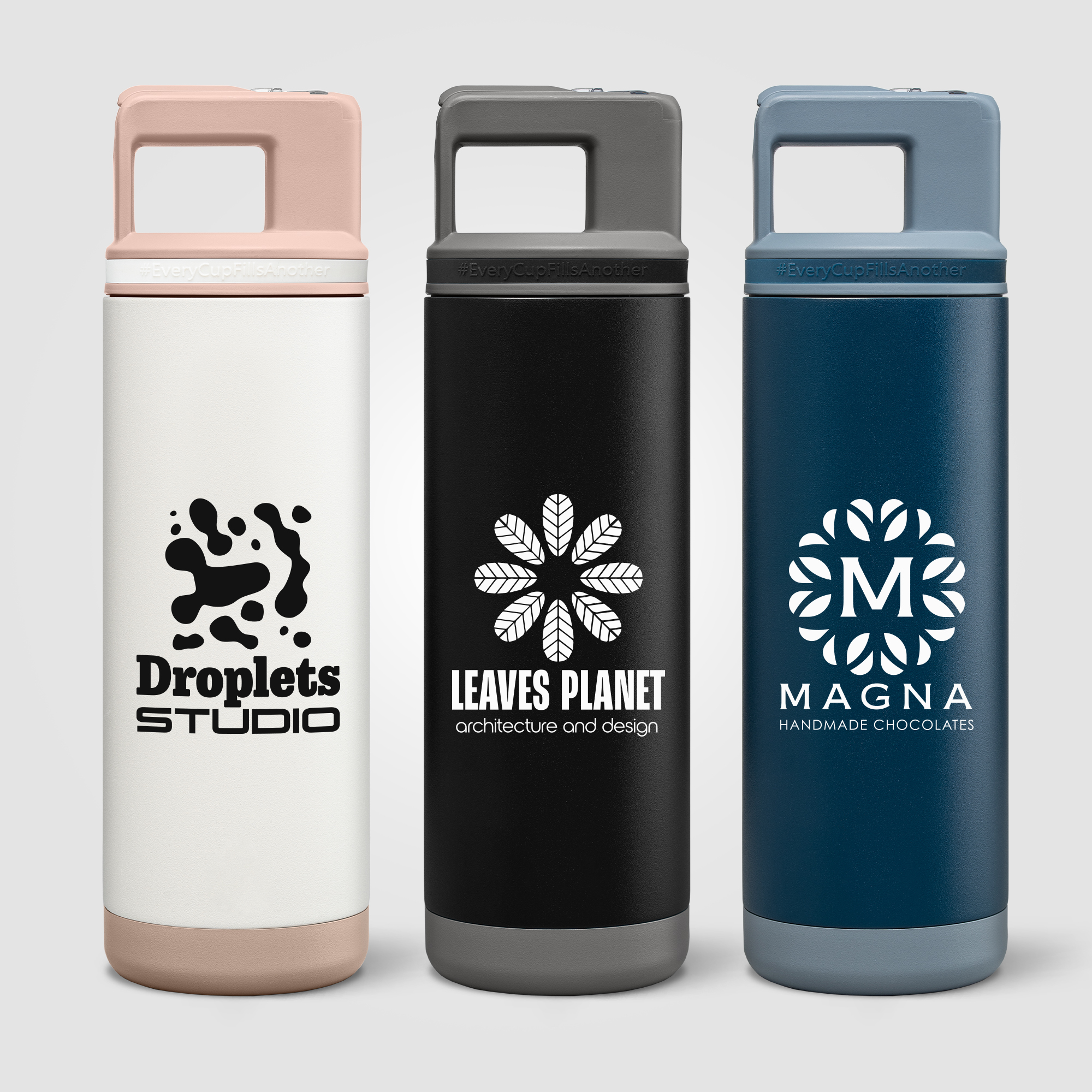 Grosche Alpine Stainless Steel Removable Straw Flip n' Sip Bottle – 590 ml