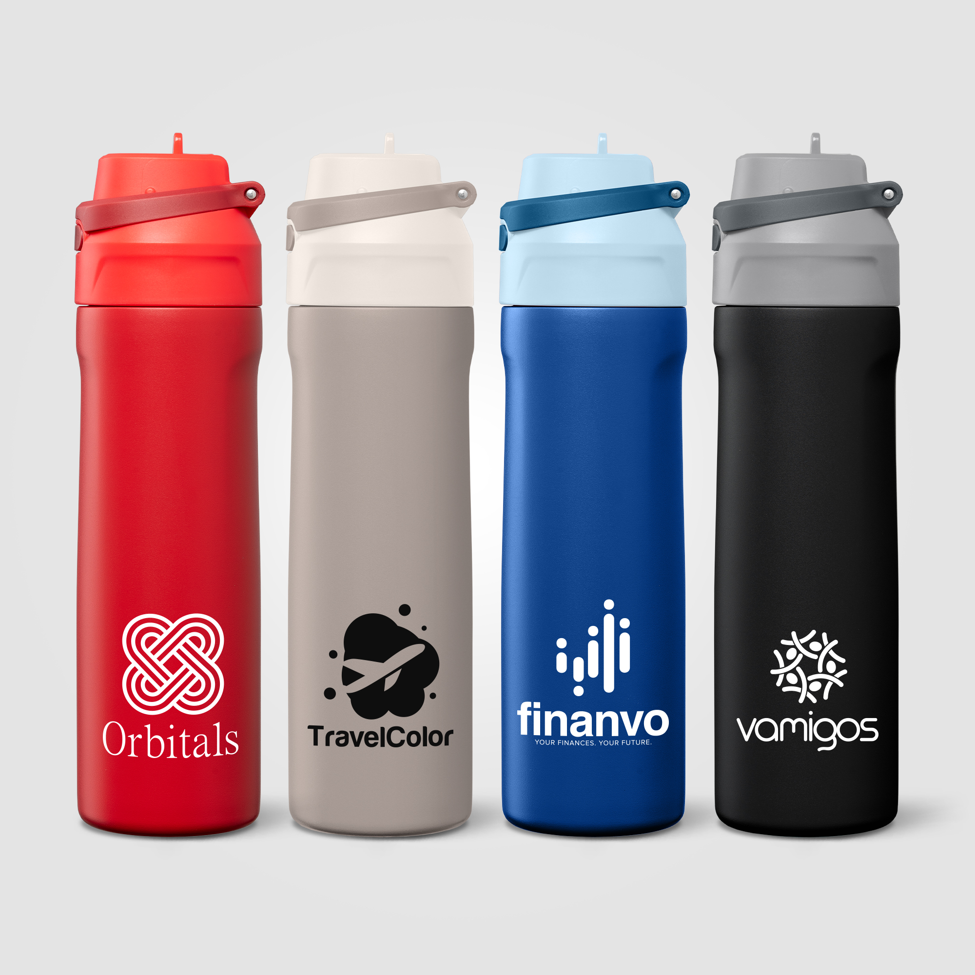 Lynk Stainless Steel Flip-Straw Bottle - 690 ml