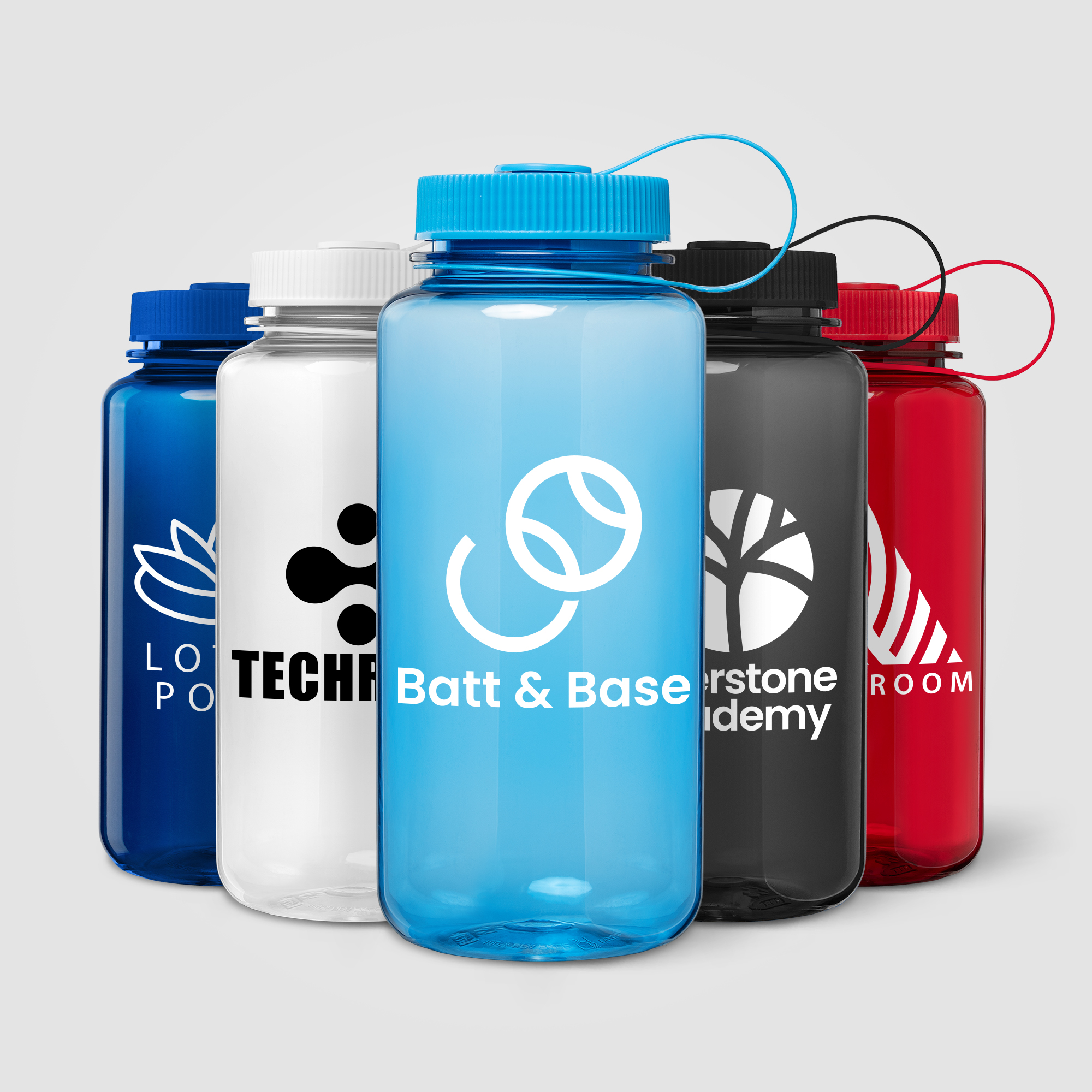Otto rPET Tethered-Lid Sipper Sports Bottle - 30 oz.