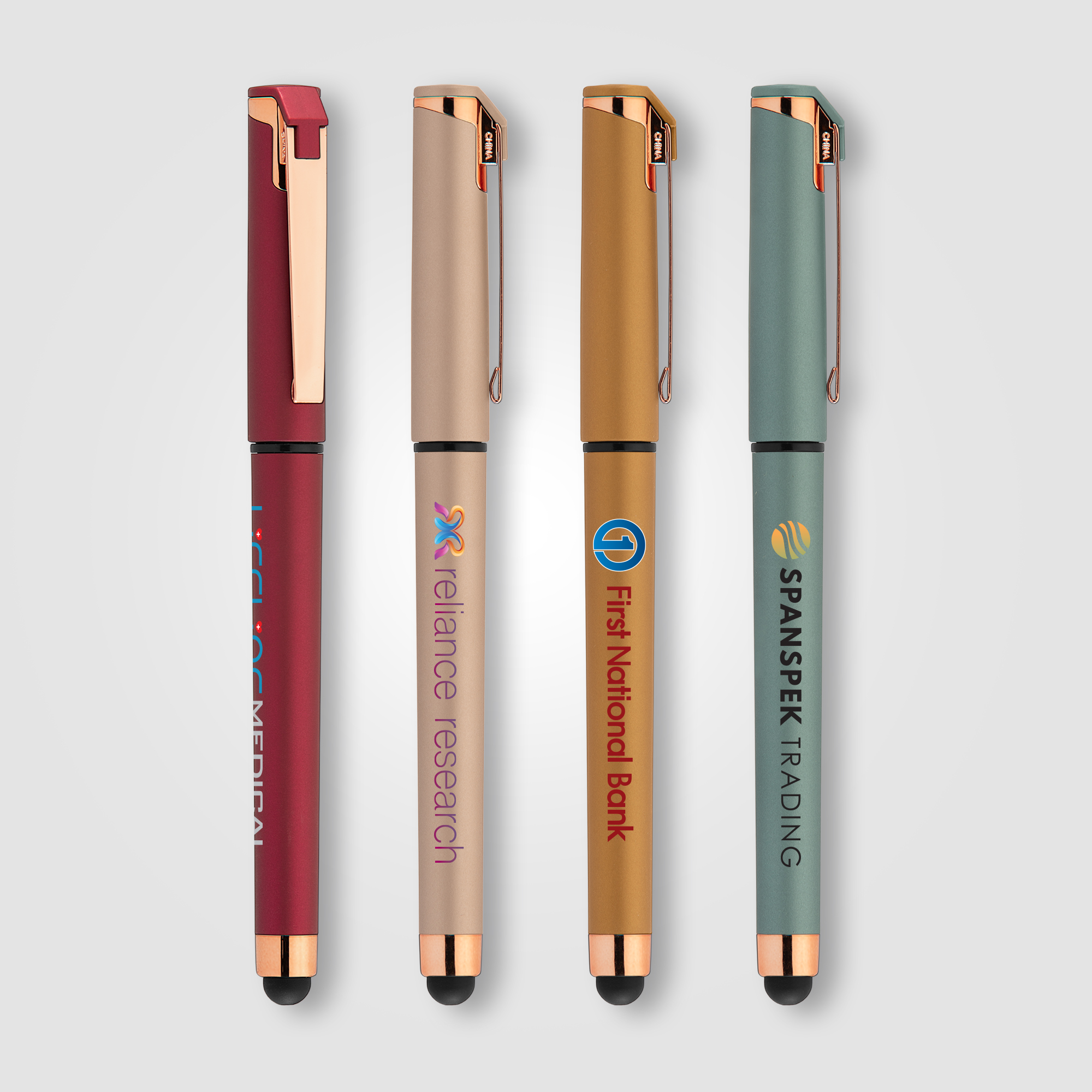 Islander Softy Rose Gold Metallic Designer Gel Pen w/ Stylus