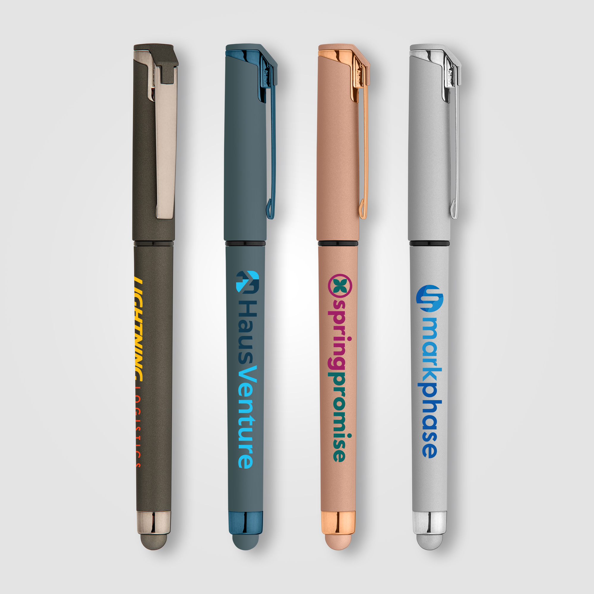 Islander Softy Monochrome Metallic Stylus Gel Pen